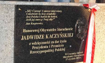 Tablica poświęcona Jadwidze Kaczyńskiej Kazimierz Cuch
