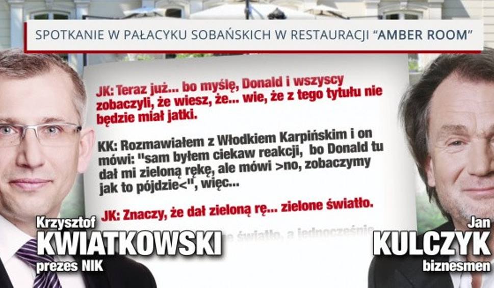 Taśmy Kulczyka: Rozmowy z Wawrzynowiczem, Kwiatkowskim i Sikorskim nt. prywatyzacji Ciechu/© Fot. via Telewizja Republika
