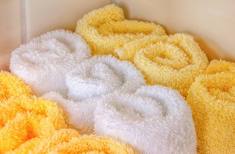 Ręczniki w domu powinny być puszyste i miękkie.
