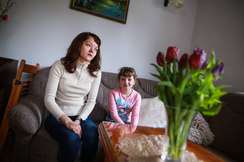 Natalia z 10-letnia córką Aliną znalazły schronienie u Marioli Dymarczyk-Kuroczyckiej. 