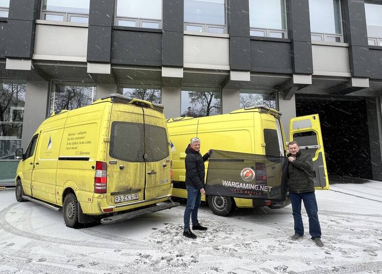 Dzięki wewnętrznej zbiórce wśród pracowników Wargamingu udało się zebrać 200 000 euro, co pozwoliło na zakup 6 karetek. Zostały dostarczone na Ukrai