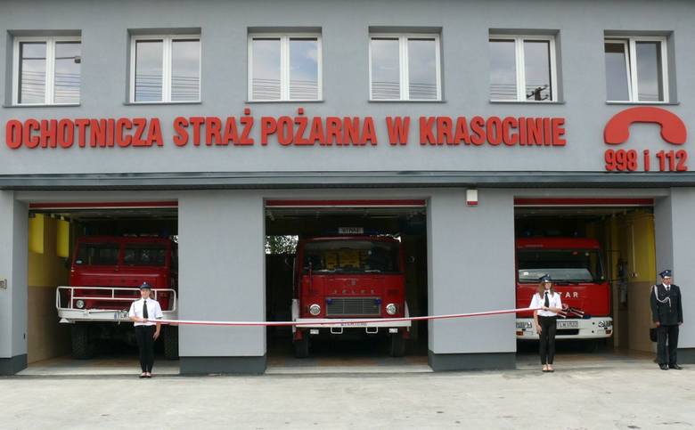 Tak prezentuje się nowa siedziba Ochotniczej Straży Pożarnej w Krasocinie przy ulicy Spółdzielczej.