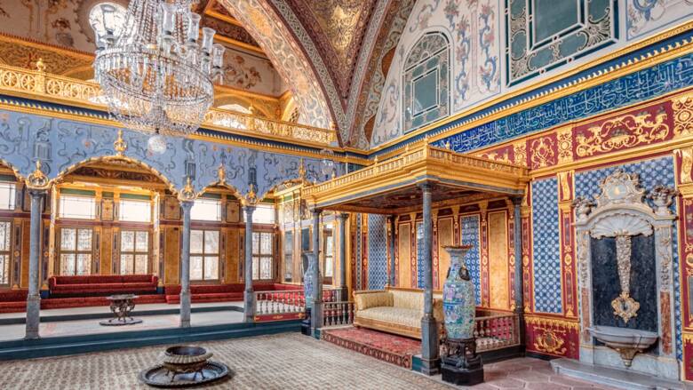 Wnętrze pałacu Topkapi w Stambule