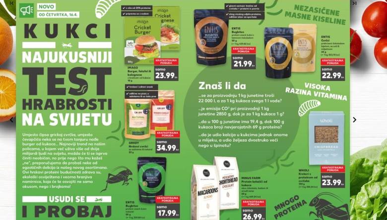 Kaufland wprowadza do sprzedaży żywność z... owadów. Co można kupić? Na początek jedzenie z owadów dostępne w Chorwacji