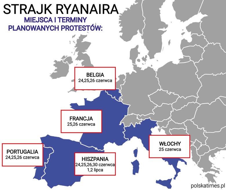 Strajki pracowników linii lotniczych Ryanair. Czy Polacy będą zmuszeniu do przełożenia terminów lotów? 