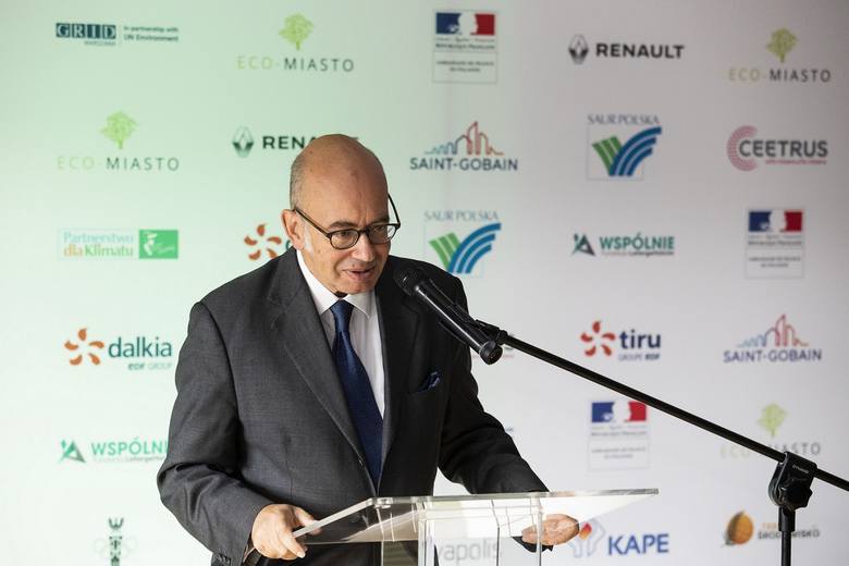 Pierre Levy, ambasador Francji w Polsce na konferencji Innowacyjne Eco-Miasto