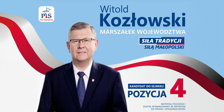 Witold Kozłowski - Kandydat do Sejmiku Województwa Małopolskiego