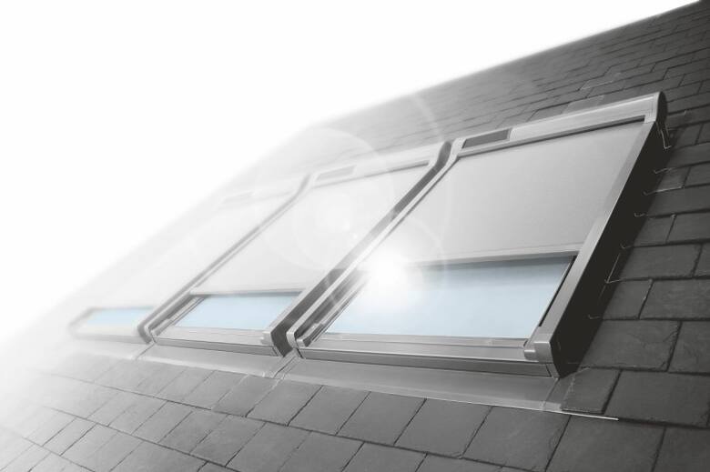 Markizy zewnętrzne do okien dachowych chronią przed nagrzewaniem, ale przepuszczają światło - rozproszone i przyjazne dla oczu.