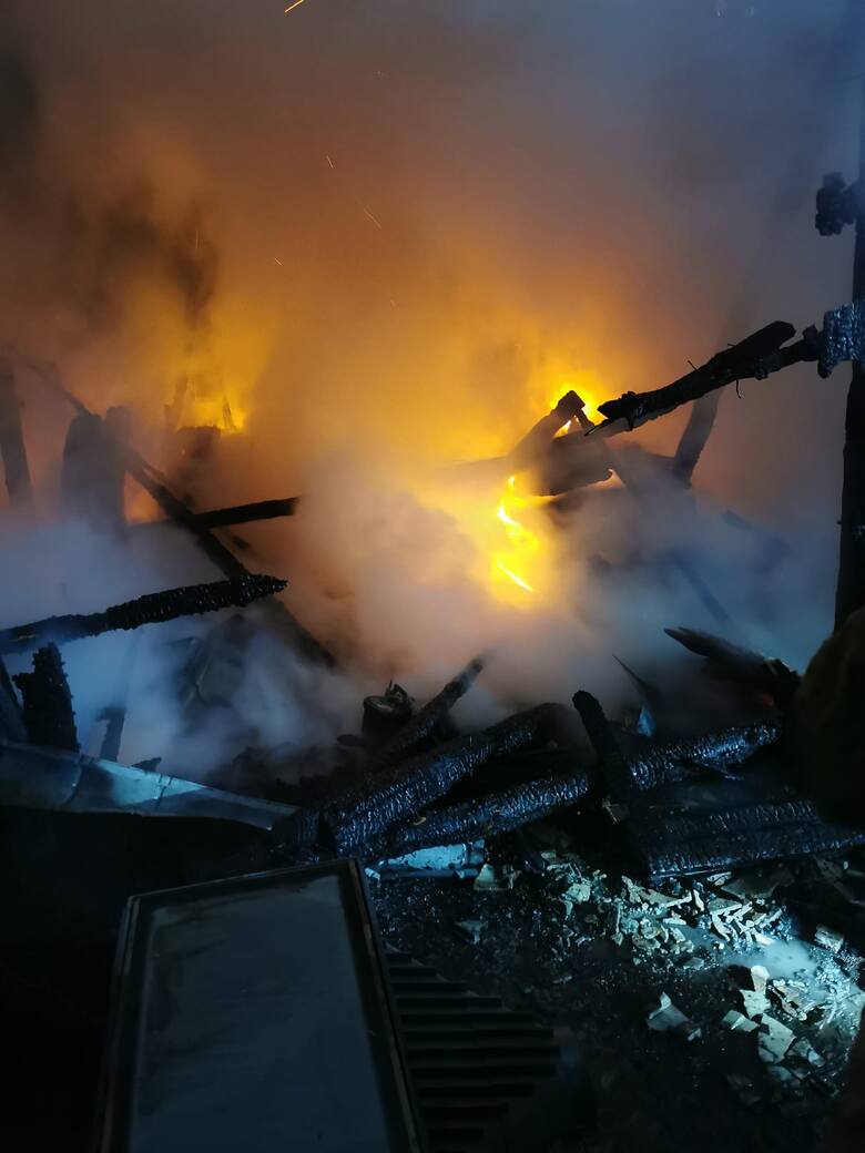 Pożar domu w Sułkowicach pod Andrychowem