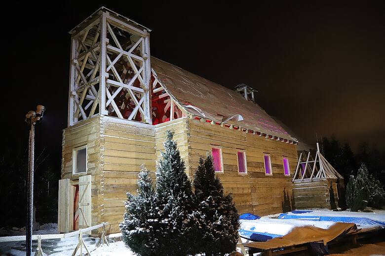 Kościół w Mileszkach już prztykryty tymczasowym dachem