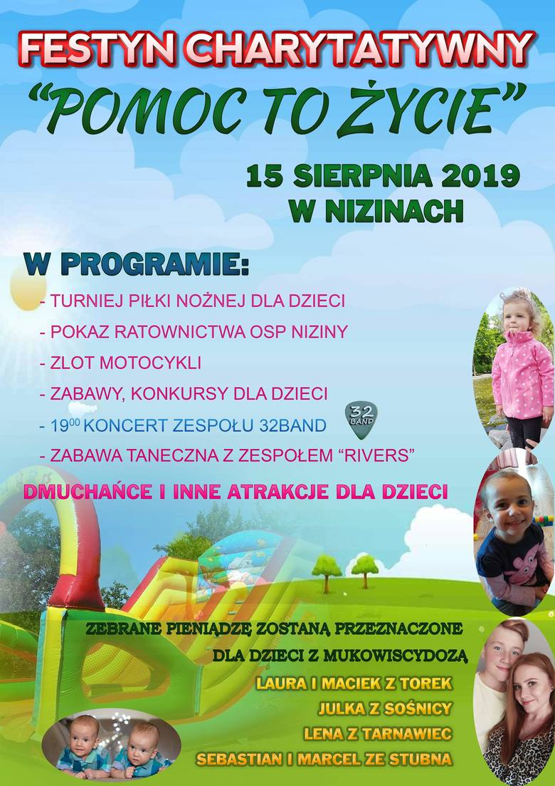 Festyn w Nizinach dla dzieci chorych na mukowiscydozę