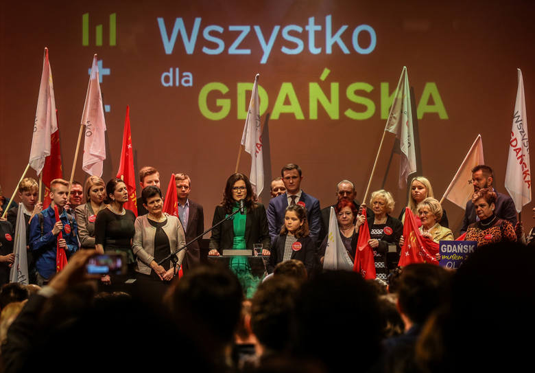 Wybory na prezydenta Gdańska. Wieczór wyborczy Aleksandry Dulkiewicz [3.03.2019]