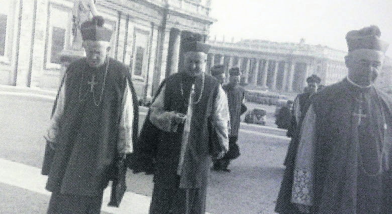 Biskup Klepacz podczas Soboru Watykańskiego II