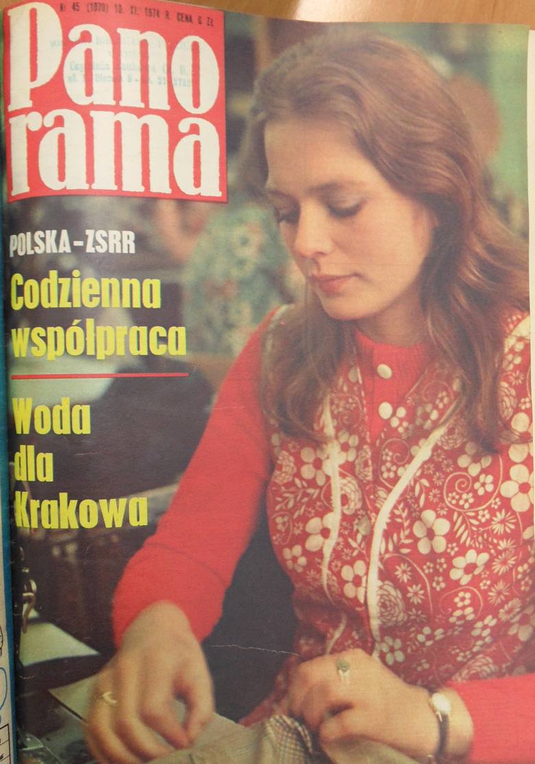 Stanisława Wrońska, szwaczka z Bytomskich Zakładów Przemysłu Odzieżowego, październik 1974