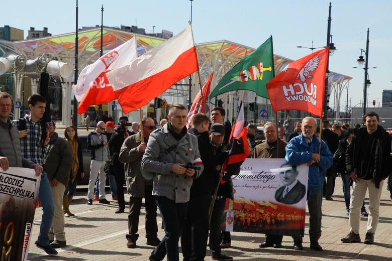 Marsz Młodzieży Wszechpolskiej "Łódź Przeciw Nielegalnym Imigrantom" [ZDJĘCIA,FILMY]