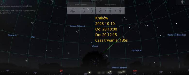 Starlinki rozświetliły niebo. Kolejny przelot kosmicznego pociągu nad Małopolską już dziś, we wtorek 10 października! Kiedy patrzeć w niebo?