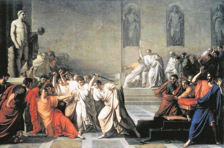 Śmierć Juliusza Cezara, Vincenzo Camuccini, 1798