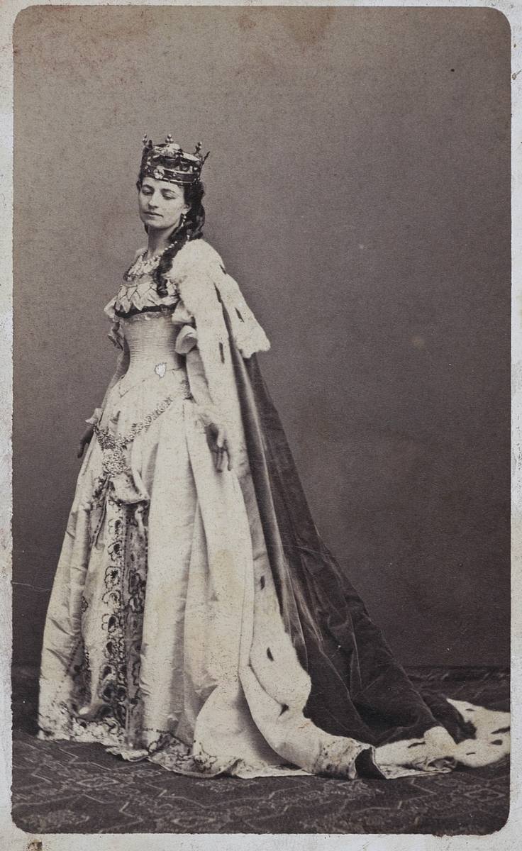 Helena Modrzejewska w roli tytułowej w "Królowej Jadwidze" Józefa Szujskiego, Walery Rzewuski (1837-1888)