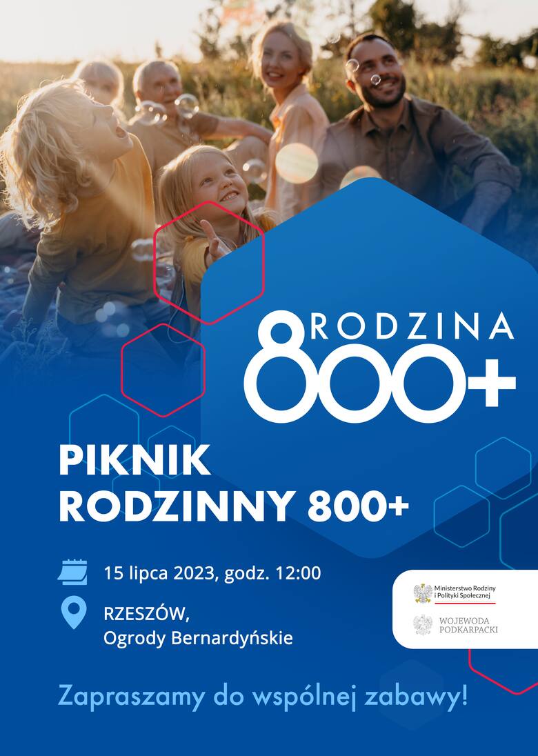 „Piknik Rodzinny 800+” w Rzeszowie. Na najmłodszych czeka moc atrakcji
