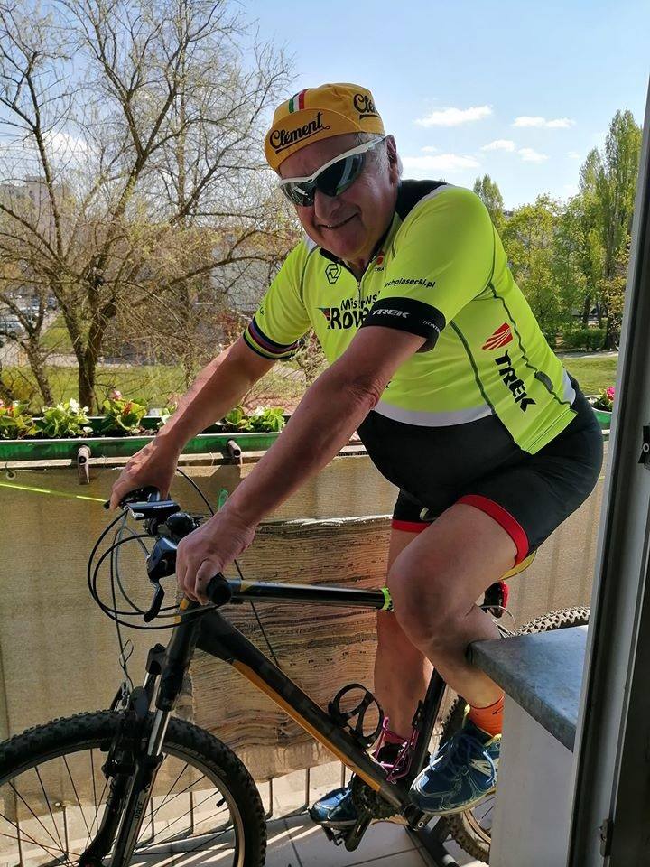 Tylko w 2019 r. Andrzej Jakubaszek przejechał na rowerze 4 tys. km