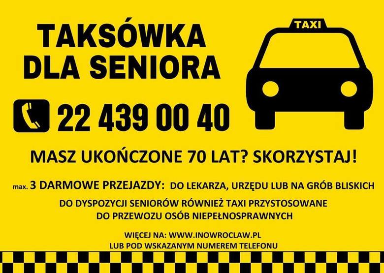Bezpłatna taksówka dla seniora. Gdzie? W Inowrocławiu [wideo]