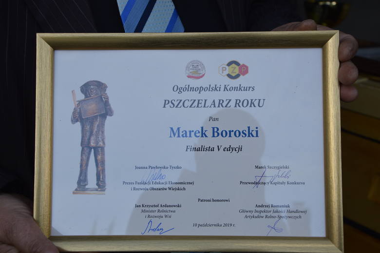 Marek Boroski Pszczelarzem Roku 2019 [ZDJĘCIA]
