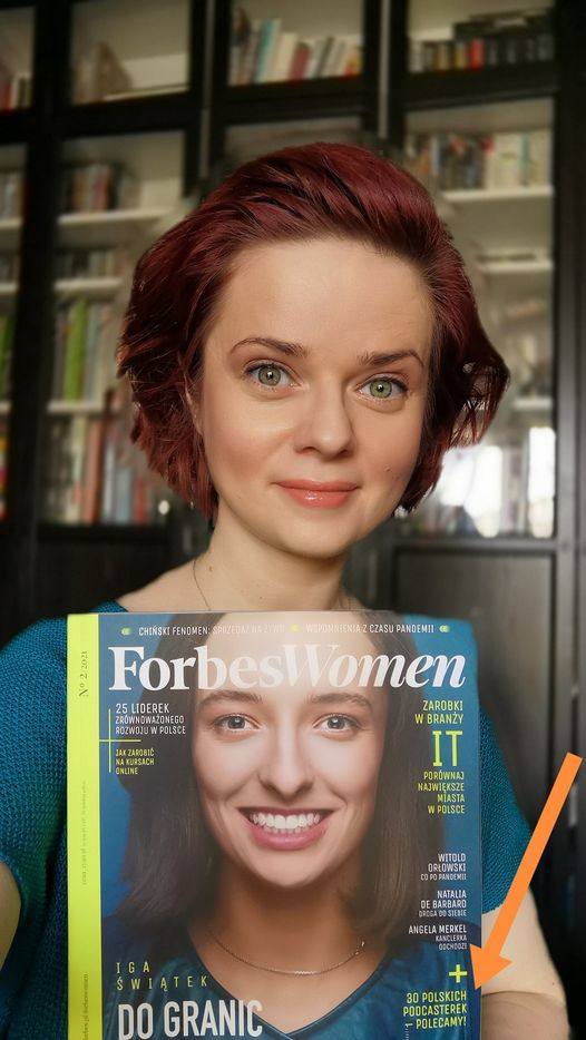 Joanna Cieślak-Ospalska to wg. magazynu "Forbes Woman" jedna z najciekawszych 30 podcasterek w Polsce wartych słuchania