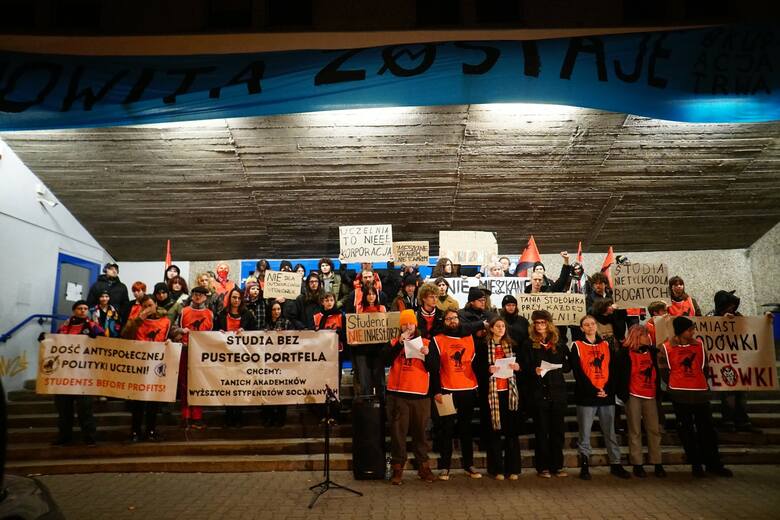 W grudniu głośno było o strajkach studenckich w budynku DS Jowita