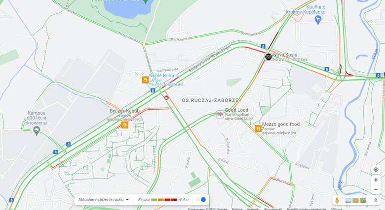 Skrzyżowanie ulic Grota Roweckiego i Norymberskiej nie należy do najbezpieczniejszych w Krakowie