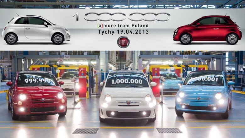 1 000 000 wyprodukowanych Fiatów 500 z fabryki Fiat Auto Poland w Tychach  fot. Ireneusz Kaźmierczak