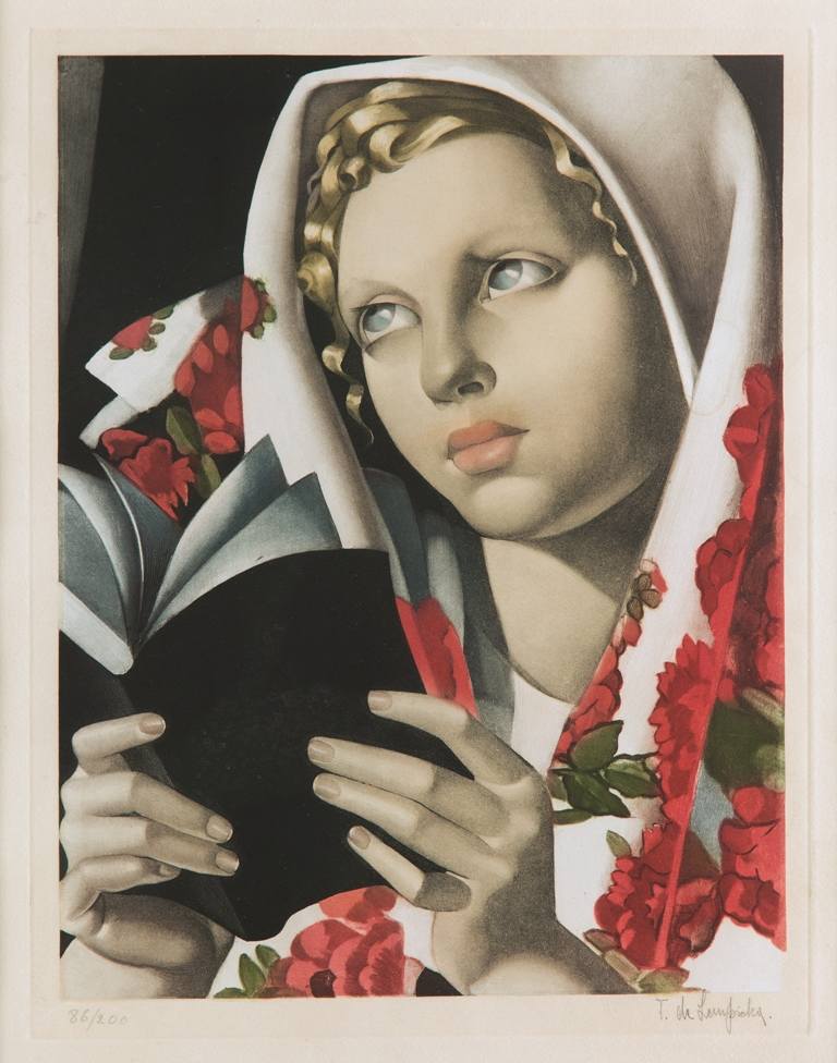 10. Tamara de Lempicka, La Polonaise, 1933, akwatinta na papierze, 34,5 x 26,5 cm, z kolekcji Marka Roeflera/Villa la Fleur, fot. Marcin Koniak