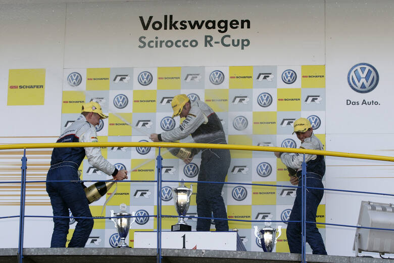 Podium Gładysza na Oschersleben, Fot: Volkswagen