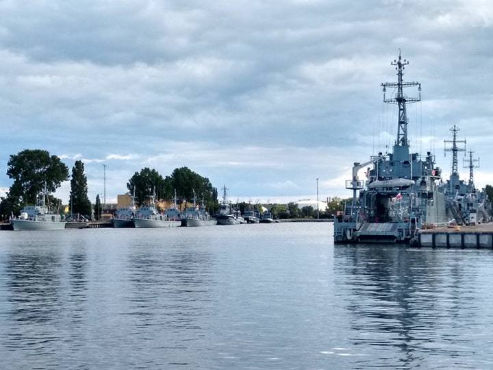 Wojskowe okręty w Świnoujściu  
