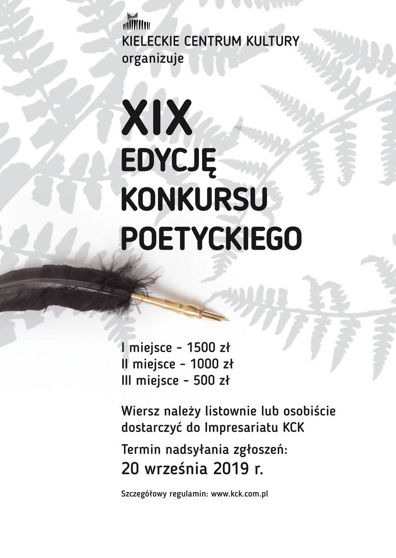 XIX Konkurs Poetycki. Zgłoś się do 20 września. Cenne nagrody!
