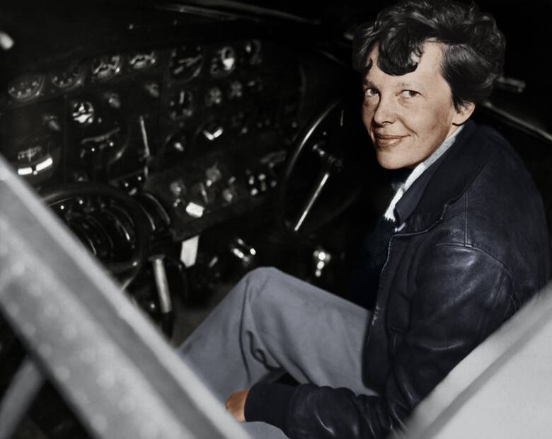 Amelia Earhart była pierwszą kobietą, która samotnie przeleciała Atlantyk