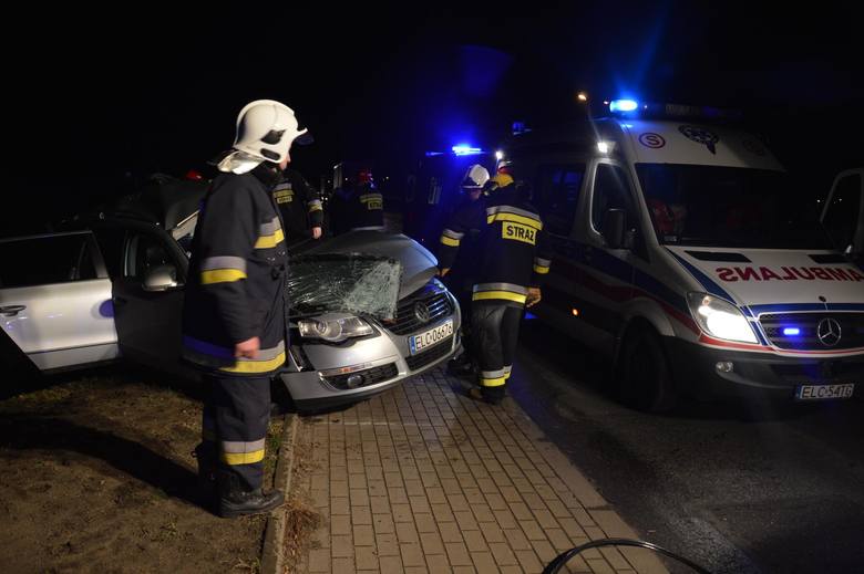 Wypadek w Łowiczu (Zdjęcia)