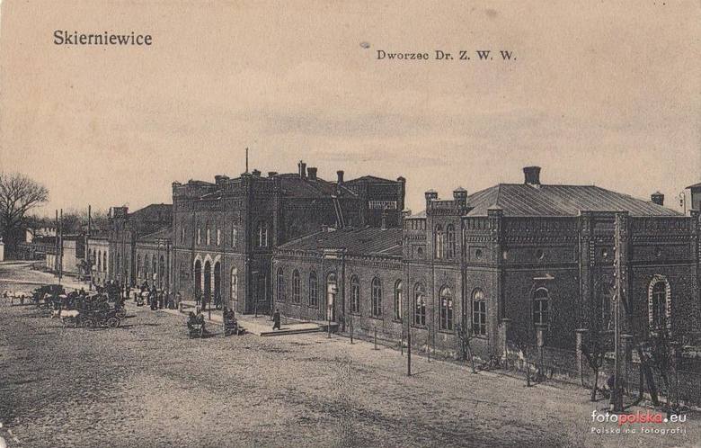 Dworzec kolejowy w latach 1900-1910