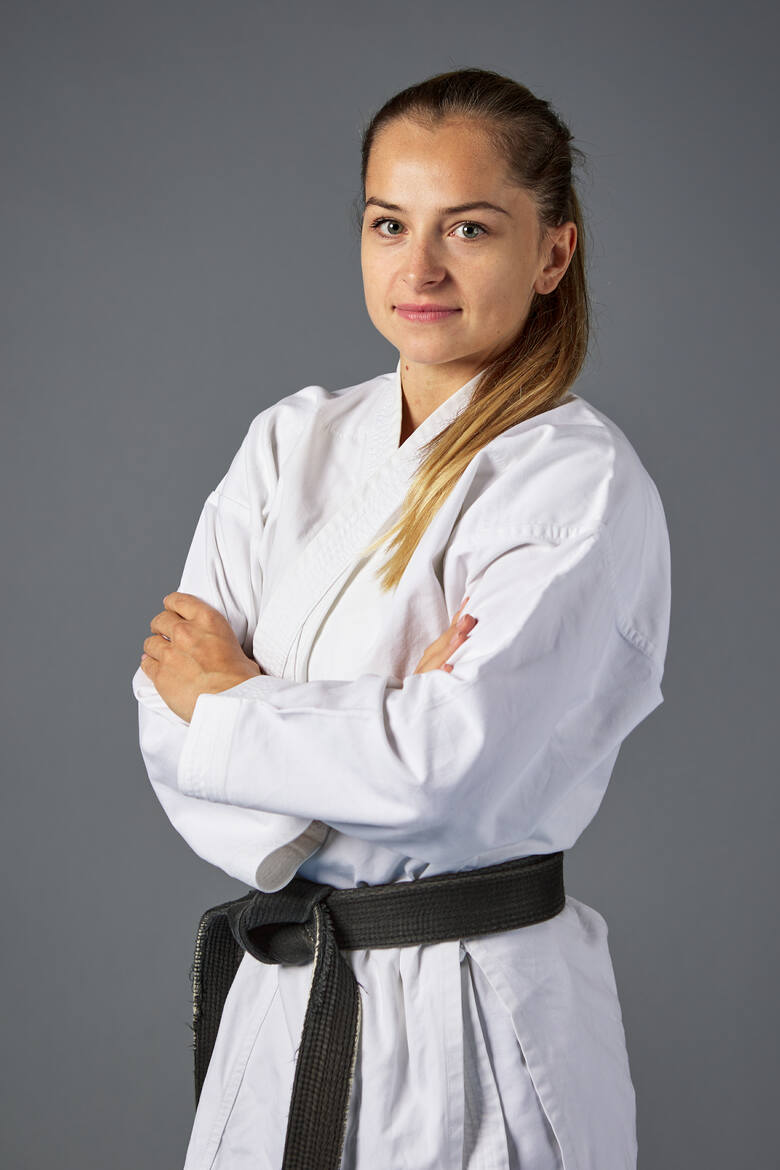 Klaudia Wajda z Krakowskiego Klubu Karate Tradycyjnego
