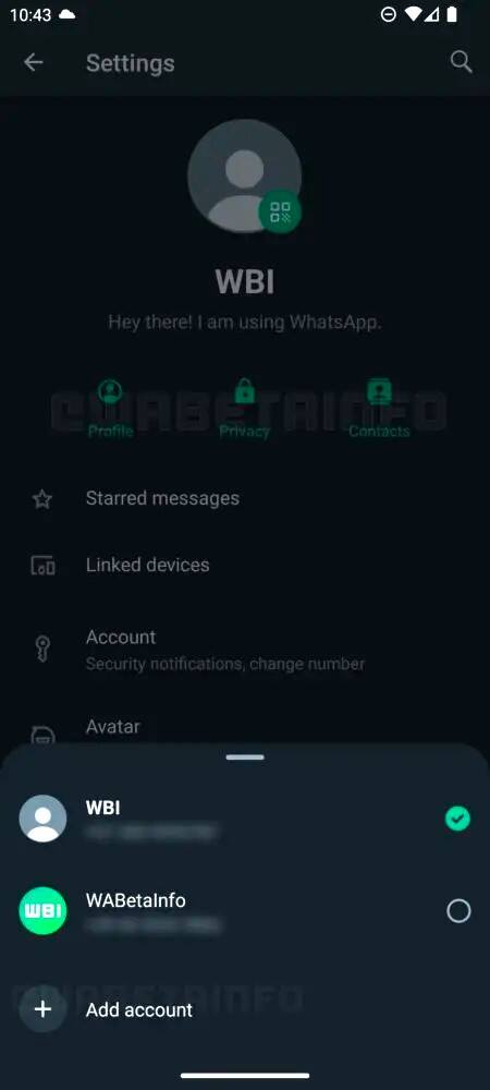 Screen z aplikacji WhatsApp pokazujący nową funkcję w wersji beta
