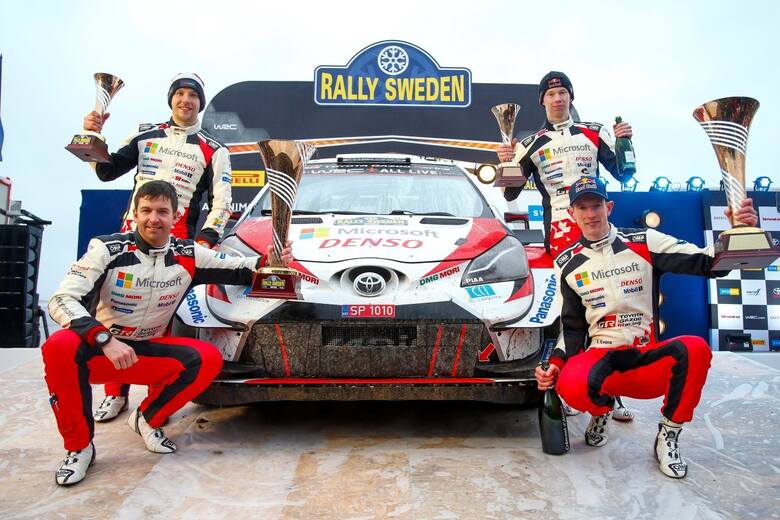 Elfyn Evans w swoim drugim starcie za kierownicą Toyoty Yaris WRC wygrał Rajd Szwecji, drugą rundę mistrzostw świata, a w pierwszej czwórce znalazły
