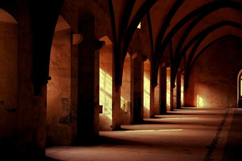 Wnętrze klasztoru Eberbach, Niemcy
