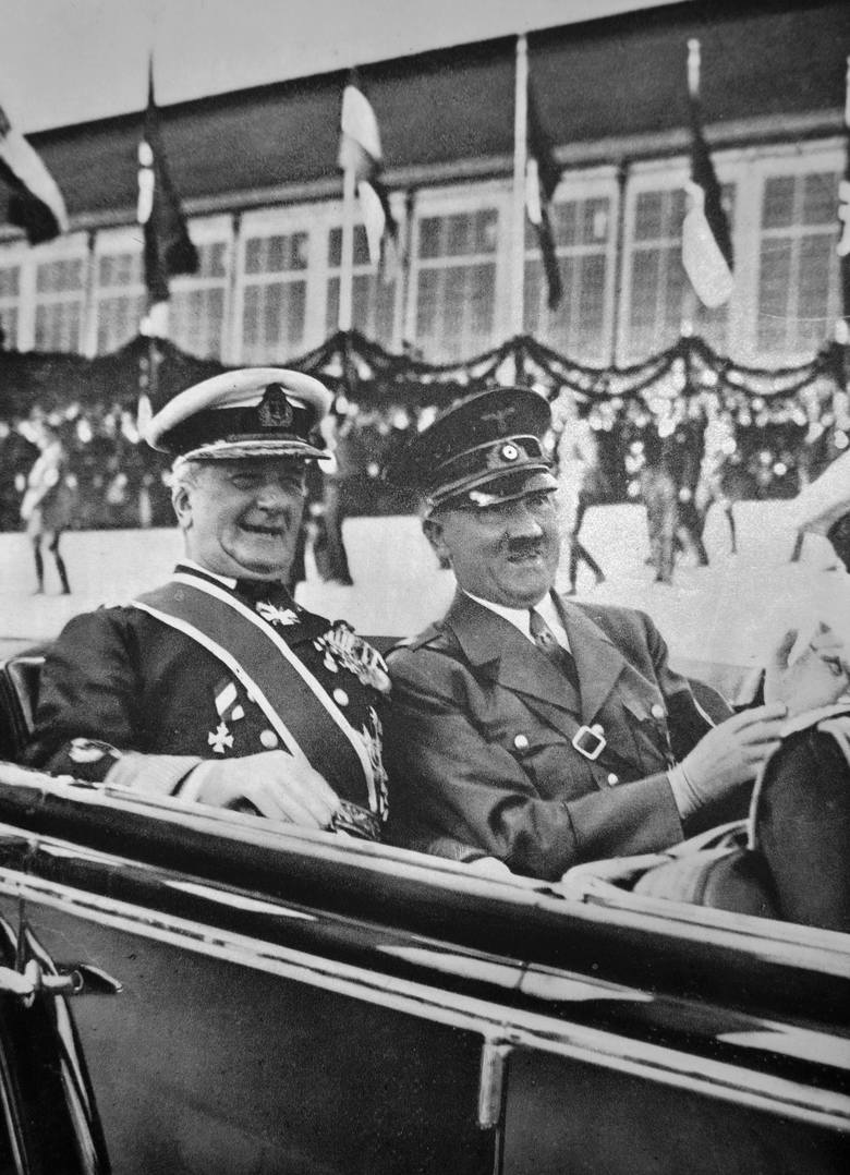 Mikols Horthy i Adolf Hitler w 1938 r.