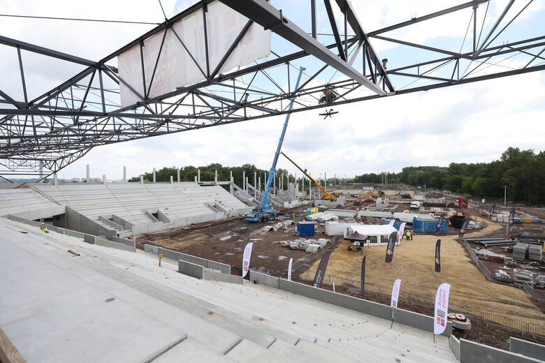 Zdjęcia nowego stadionu GKS-u Katowice z czerwca 2023 roku