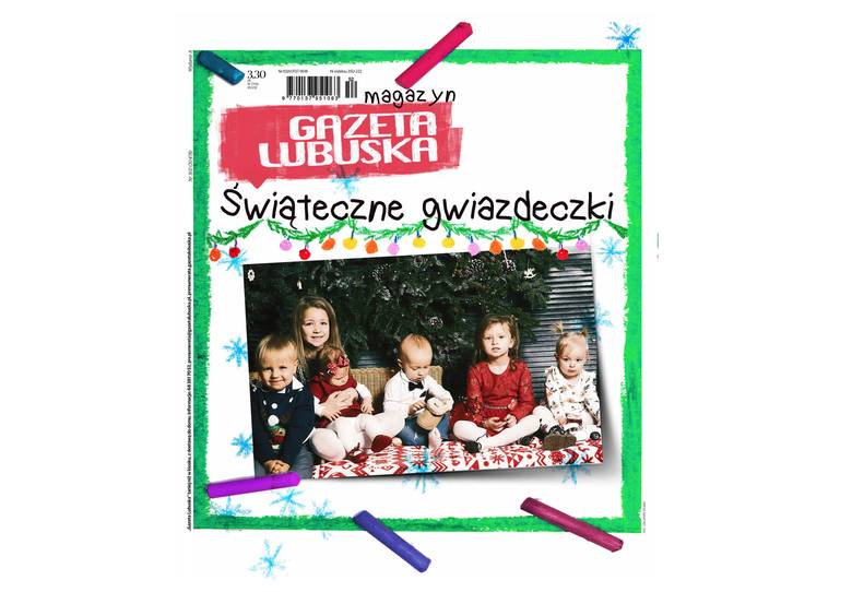 Tak prezentują się zwycięzcy akcji Świąteczne Gwiazdeczki 2018 na okładce "Gazety Lubuskiej".