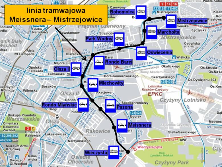 Kraków. Budowa tramwaju do Mistrzejowic. Zniknęły drzewa z okolicy Parku Wodnego