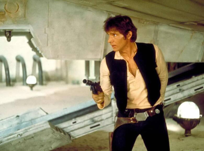 Harrison Ford w filmie "Gwiezdne wojny: Część IV – Nowa nadzieja" z 1977 roku