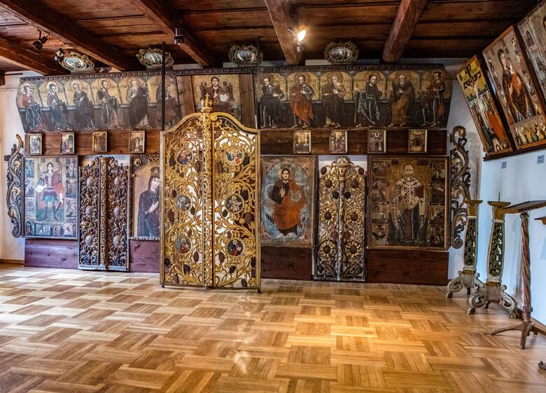 W Domu Gotyckim można było podziwiać m.in. dawną sztukę cerkiewną oraz ikony