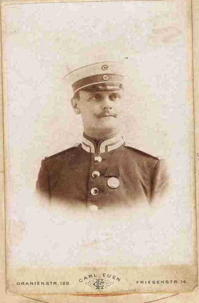 Stefan Jan Szalla z okresu służby w pruskim wojsku