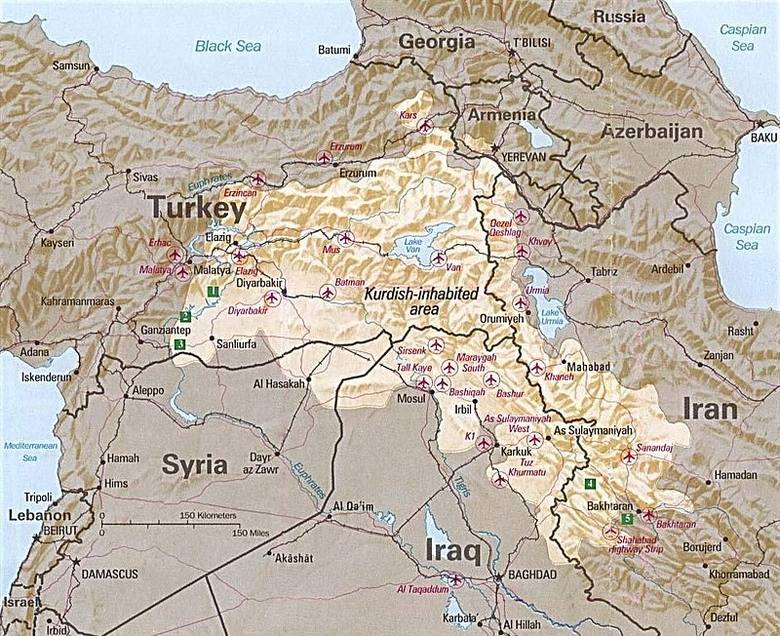 Tereny zamieszkane przez Kurdów