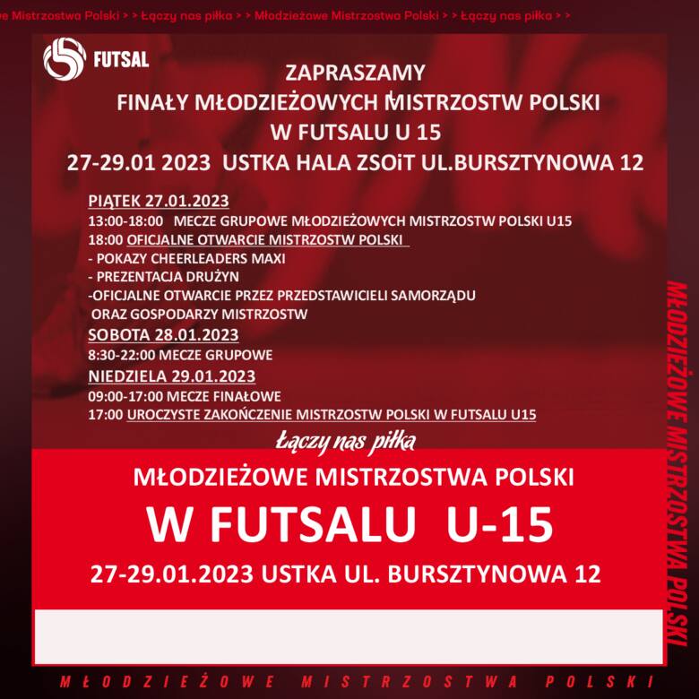 Mistrzostwa Polski w Futsalu U15 w Ustce. W piątek wielkie otwarcie. Czekają nas 3 dni halowej piłki nożnej na najwyższym poziomie